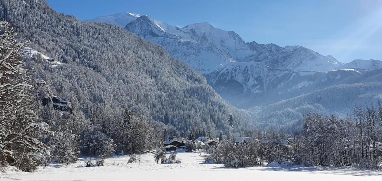 Magnifique Chalet Dans La Vallee De Chamonix Servoz Buitenkant foto