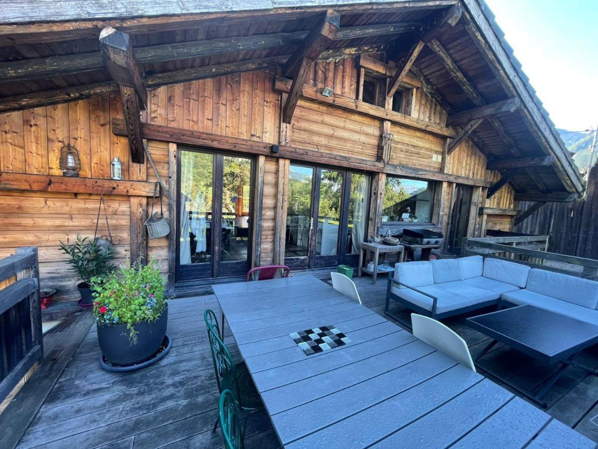 Magnifique Chalet Dans La Vallee De Chamonix Servoz Buitenkant foto