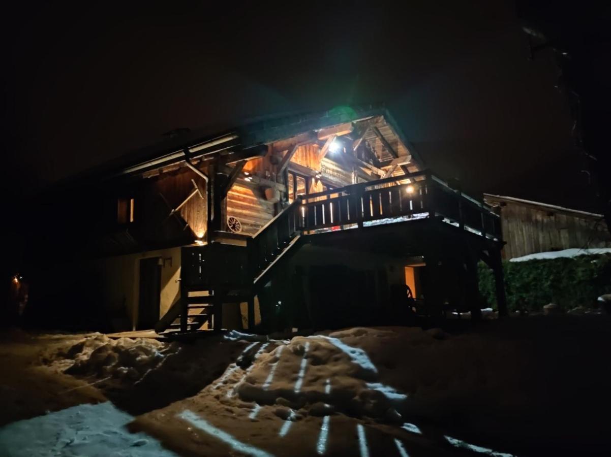 Magnifique Chalet Dans La Vallee De Chamonix Servoz Buitenkant foto